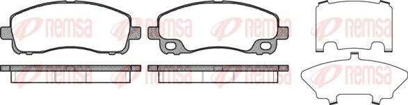 Premium Front Brake Pad Set Premium Front Brake Pad Set