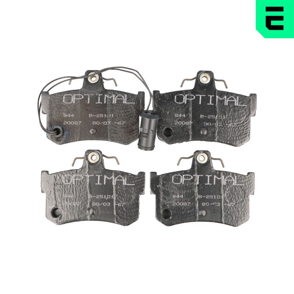 Bremsbelagsatz, Scheibenbremse