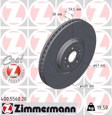 Zimmermann 400.5560.20 Bremsscheibe