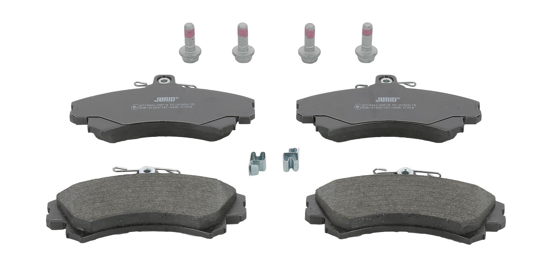 Bremsbelagsatz, Scheibenbremse