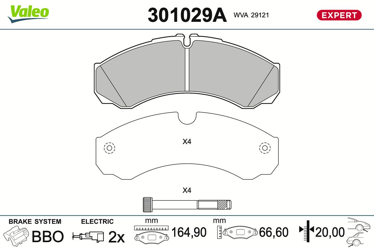 Bremsbelagsatz, Scheibenbremse