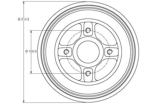 TRW BRAKE DRUM - TecDoc 2