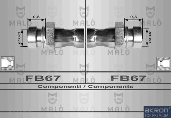 80150 AKRON-MALÒ fékcső