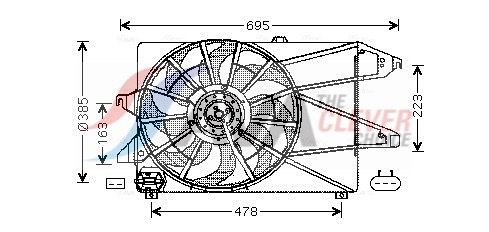 AVA QUALITY COOLING FD7504 - L&uuml;fter, Motork&uuml;hlung