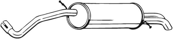 278-531 BOSAL hátsó hangtompító