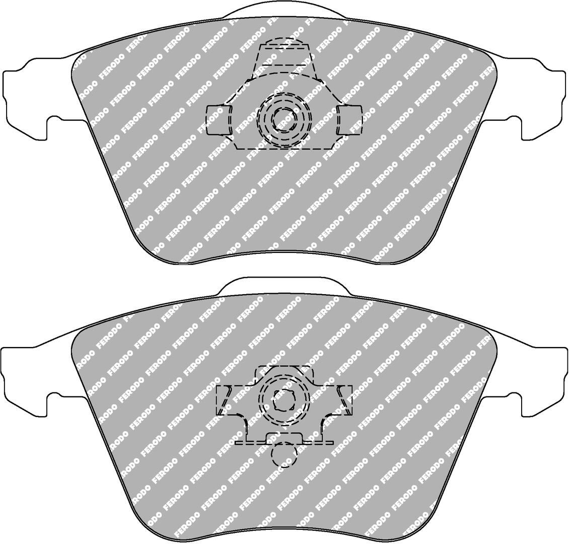FERODO RACING FCP1629H - Bremsbelagsatz, Scheibenbremse DS2500