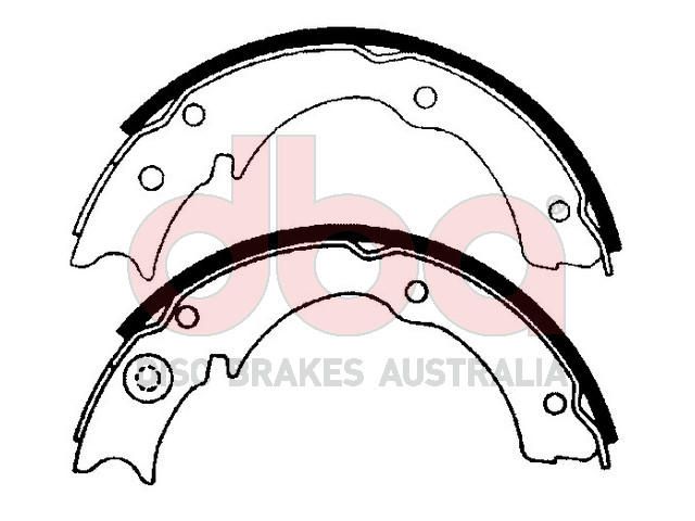 Street Series Brake Shoes[Ford/ Mazda/ Nissan  [2Pcs] Parking Brake 180mm] - TecDoc Only