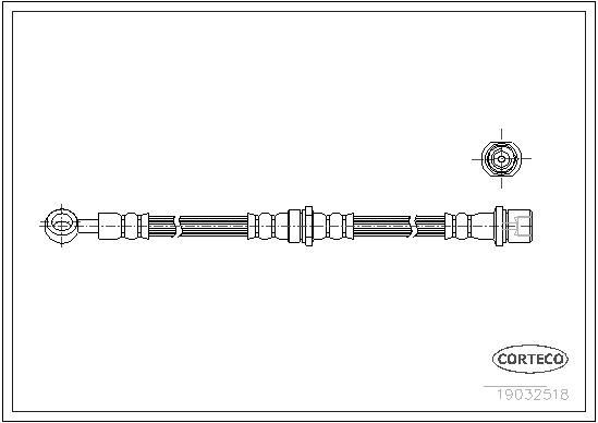 FLEXIBLE DE FREIN SUBARU IMPREZA  0705