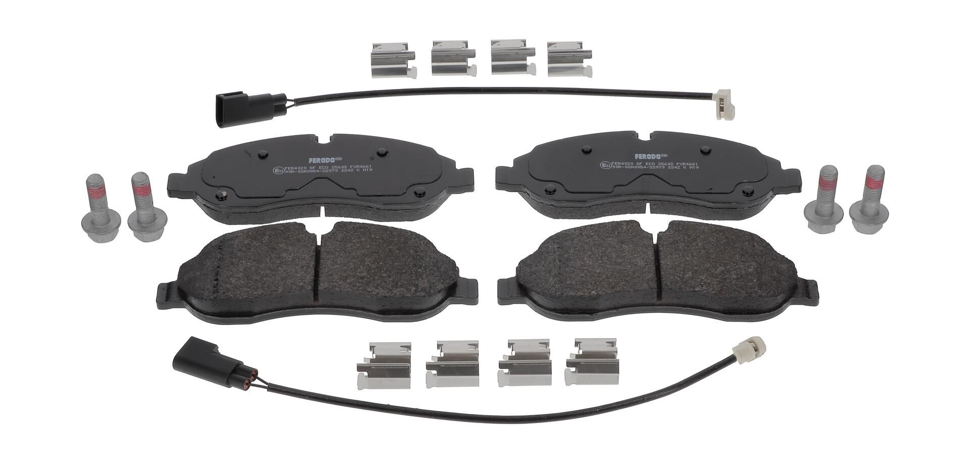 Bremsbelagsatz, Scheibenbremse