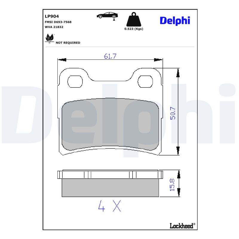 Bremsbelagsatz, Scheibenbremse