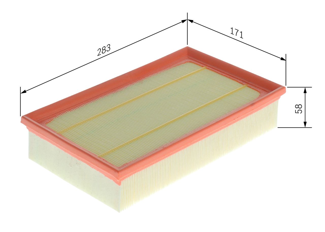 BOSCH 1 457 433 607 - Luftfilter