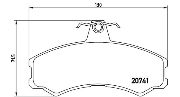Bremsbelagsatz, Scheibenbremse