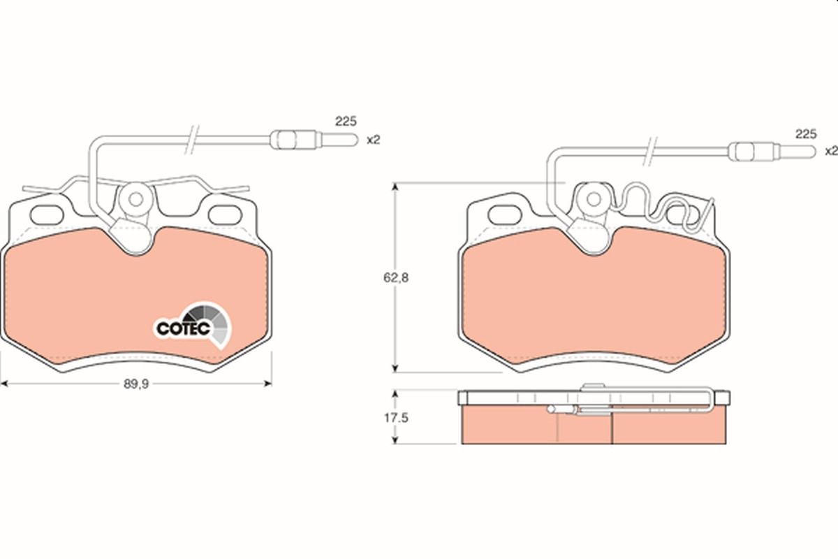 Brake Pad Set, disc brake GDB446