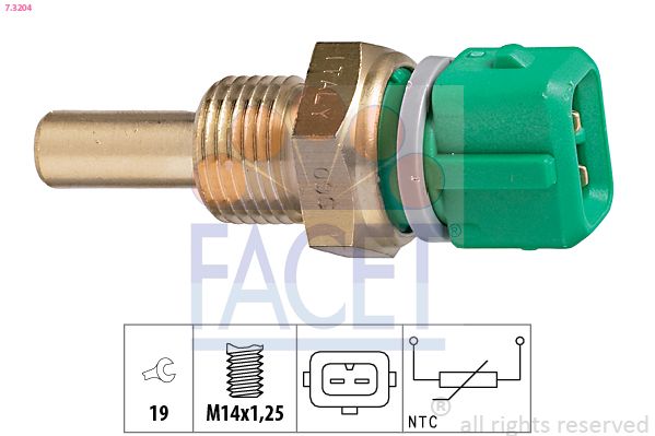 Sensor, coolant temperature 7.3204