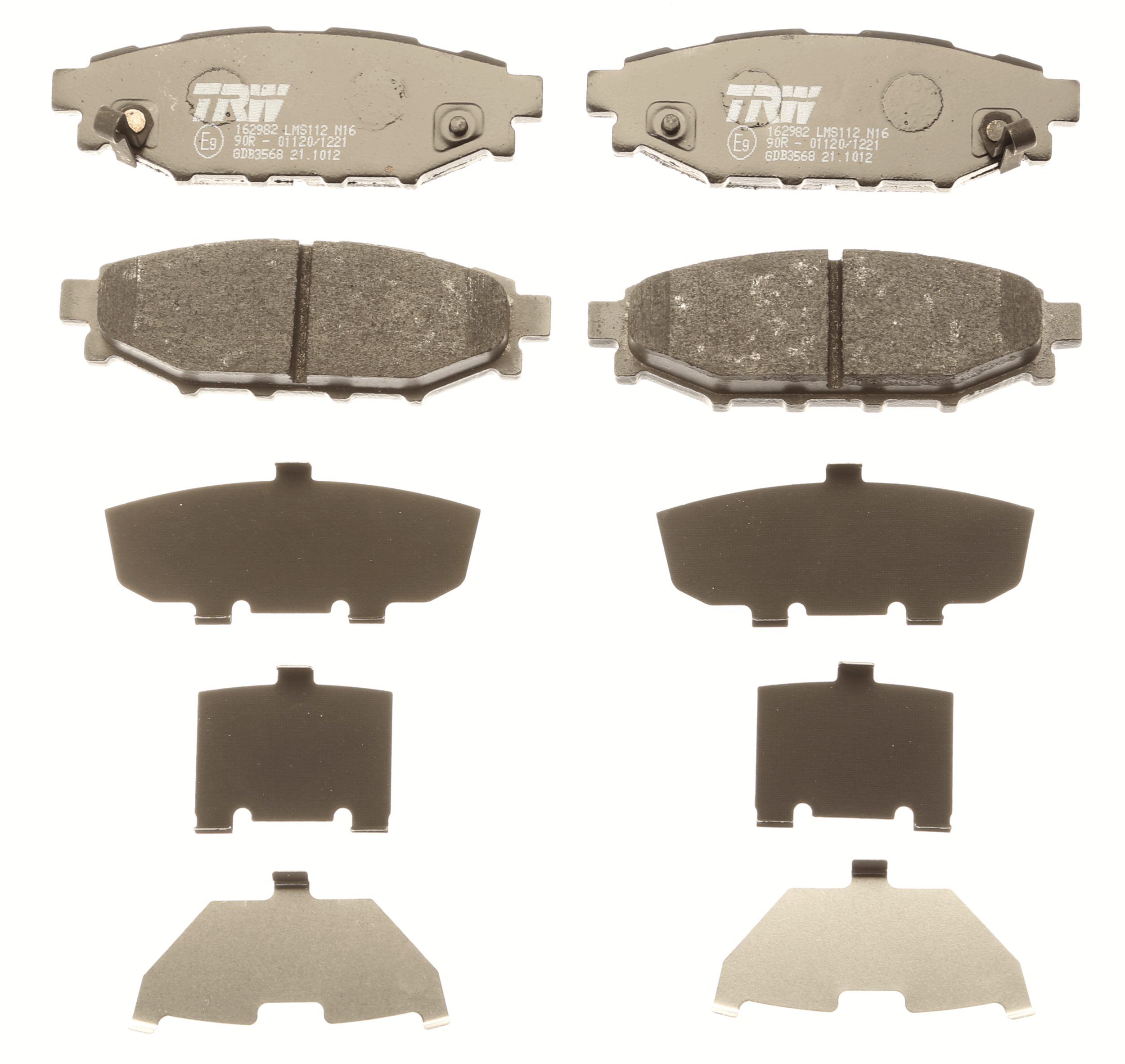 TRW DISC BRAKE PADS - TecDoc 2