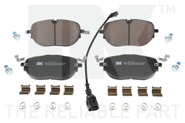 Bremsbelagsatz, Scheibenbremse