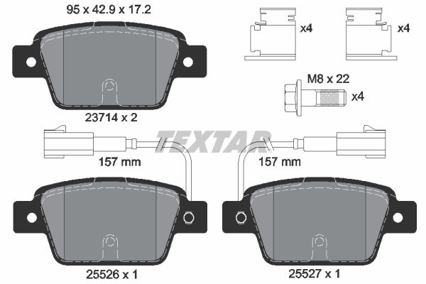 Brake Pad Set, disc brake 2371403