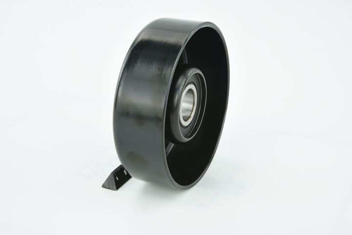 įtempiklio skriemulys, V formos rumbuotas diržas