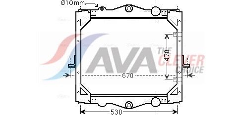 DF2039 AVA QUALITY COOLING hűtő, motorhűtés
