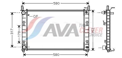 FDA2324 AVA QUALITY COOLING ** CLEVER FIT ** hűtő, motorhűtés