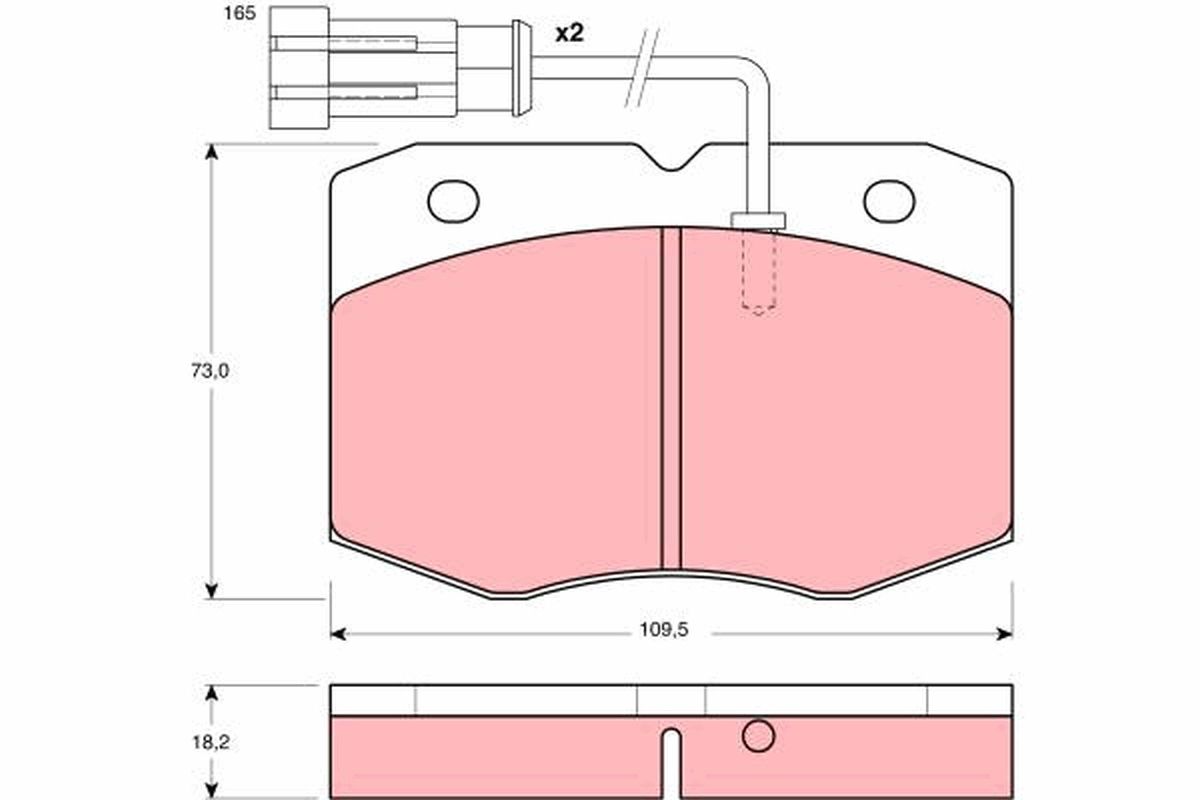 Brake Pad Set, disc brake GDB1356