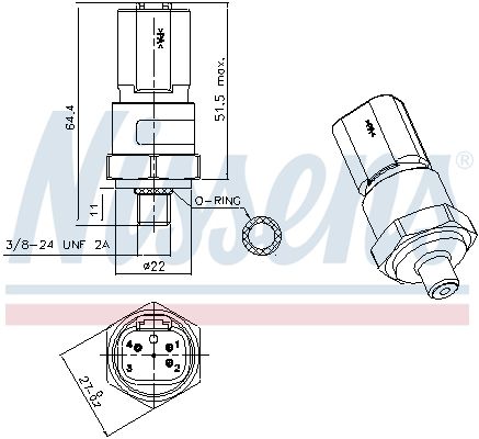 Druckschalter, Klimaanlage Druckschalter, Klimaanlage