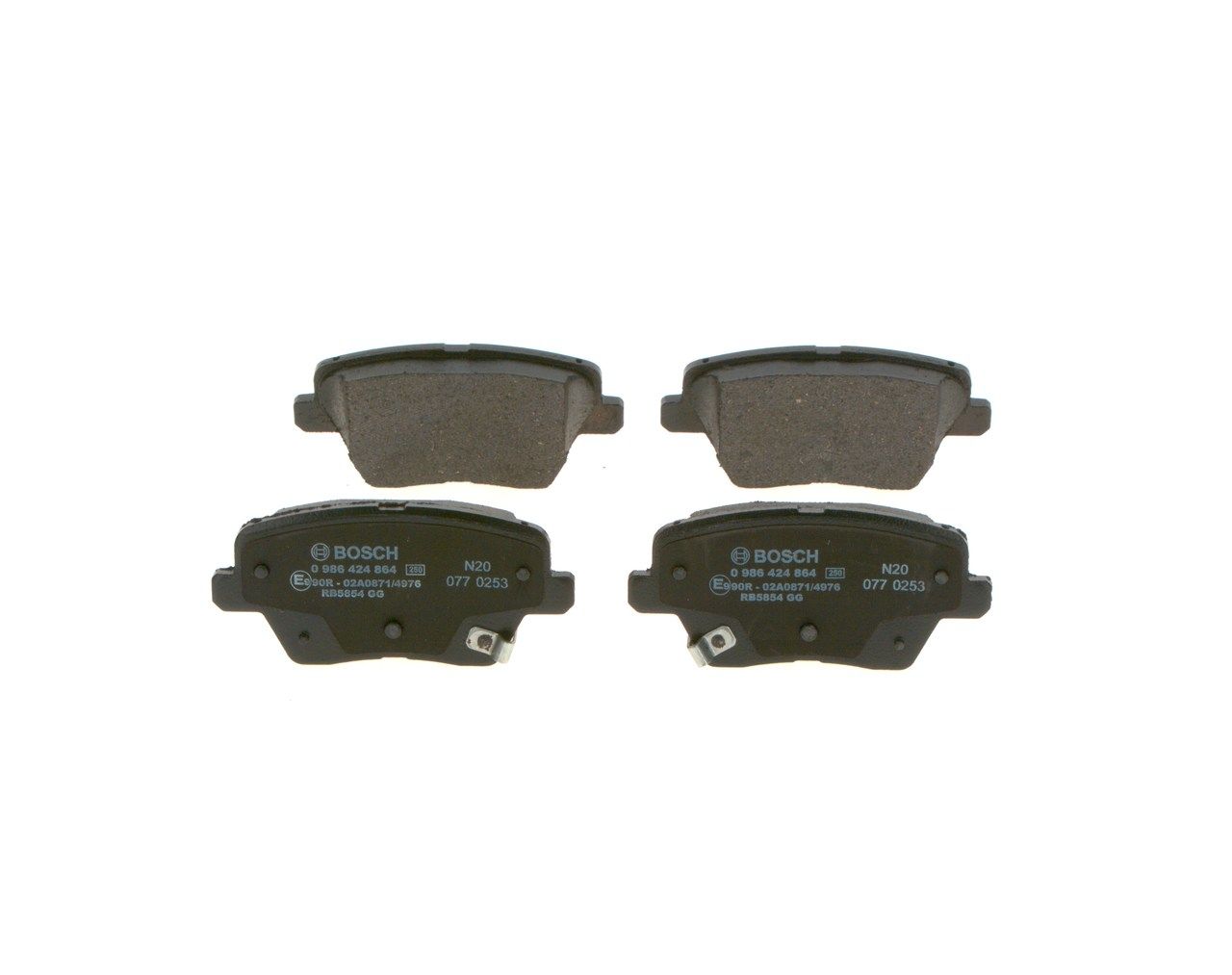 BOSCH 0 986 424 864 Brake Pad Set, disc brake
