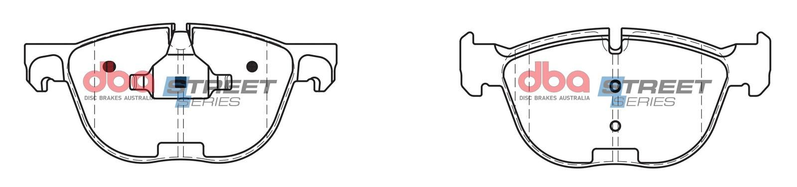 DBA SS STREET SERIES BRAKE PADS [ BMW 2007-2014 F ](suits wear sensor DBAWS1060, DBAWS1061, DBAWS1064, DBAWS1073 ) - TecDoc Only