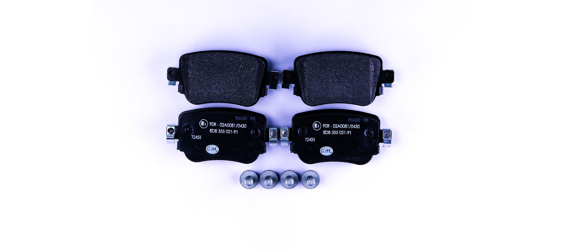 HELLA 8DB 355 021-911 - Bremsbelagsatz, Scheibenbremse