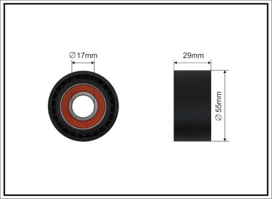 Tensioner Pulley, V-ribbed belt 331-00