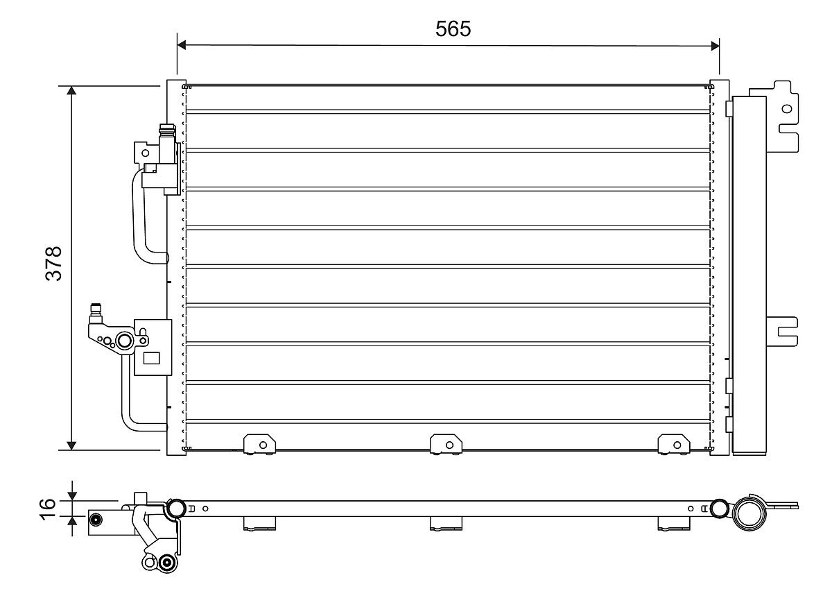 VALEO 812704 - Kondensator, Klimaanlage