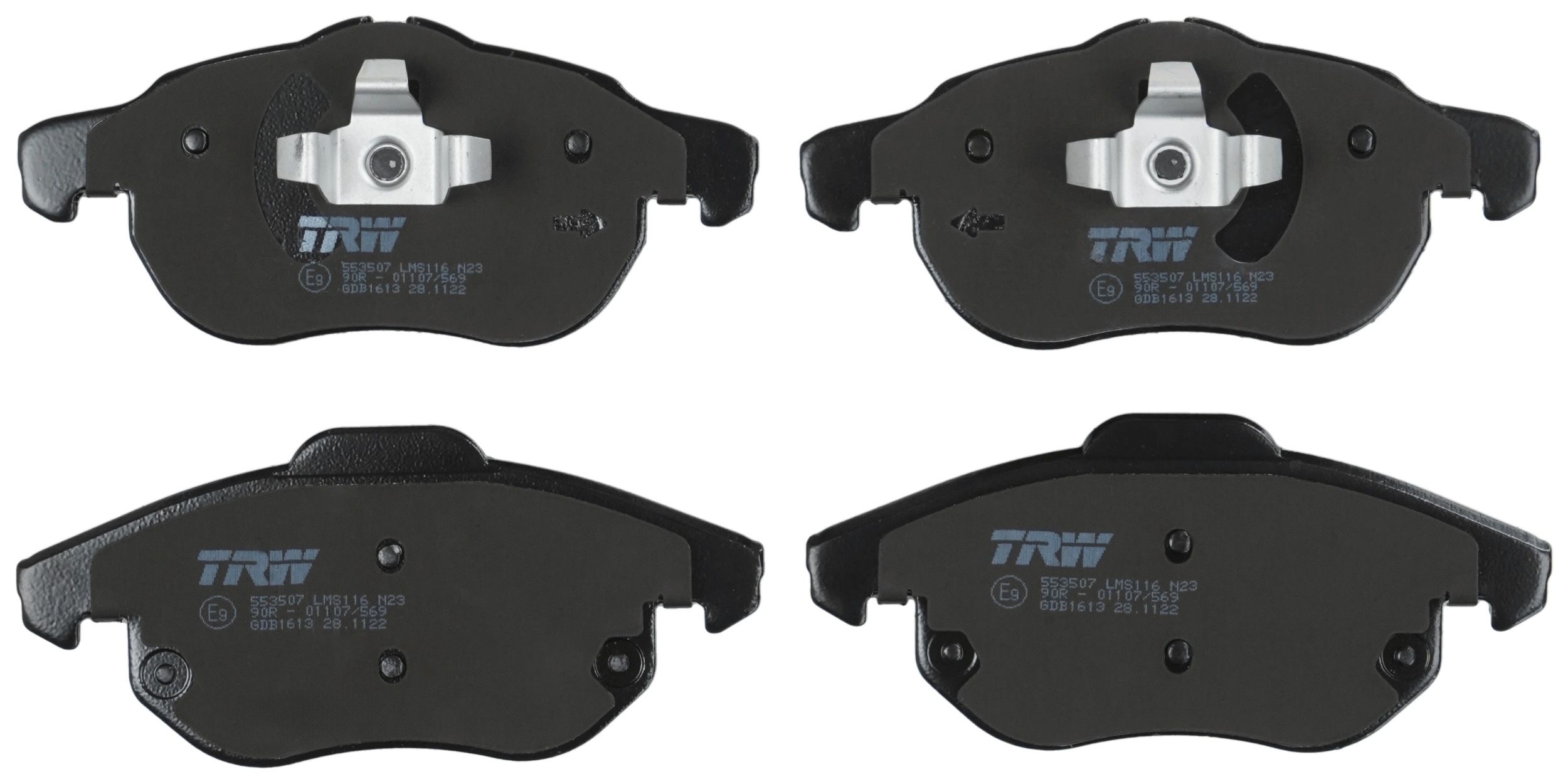 TRW DISC BRAKE PADS - TecDoc 2