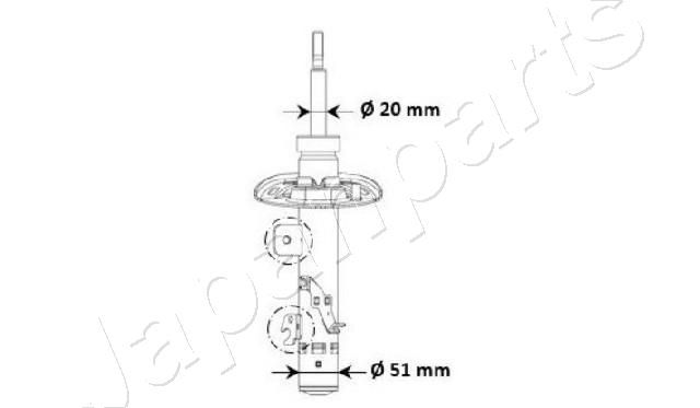 MM-00975 JAPANPARTS lengéscsillapító