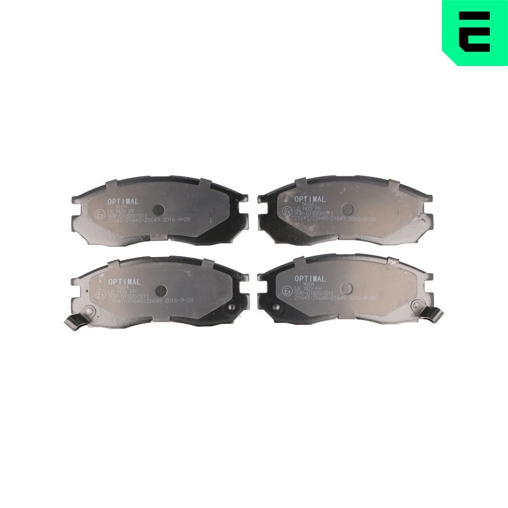 OPTIMAL BP-09684 - Bremsbelagsatz, Scheibenbremse