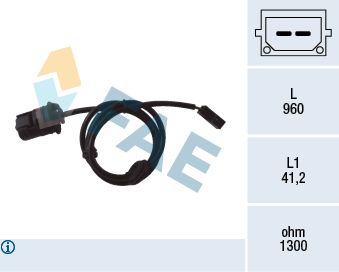 Sensor, wheel speed 78058