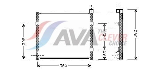 AVA QUALITY COOLING HD5095 - Kondensator, Klimaanlage ** CLEVER FIT **
