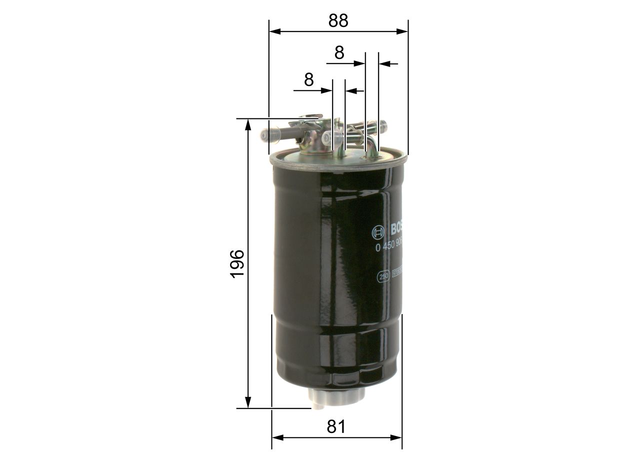 BOSCH 0 450 906 295 - Kraftstofffilter