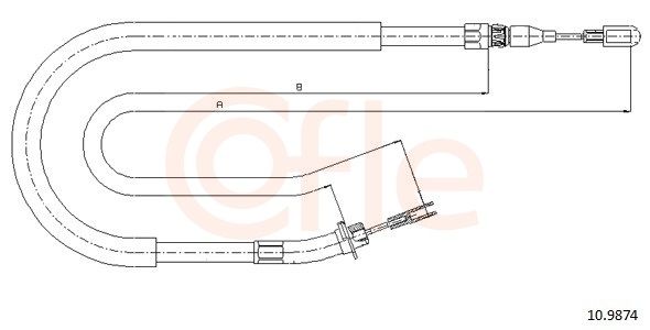COFLE 10.9874 - Seilzug, Feststellbremse