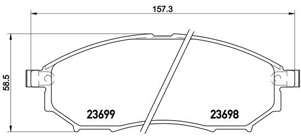 Brake Pad Set, disc brake P 56 094