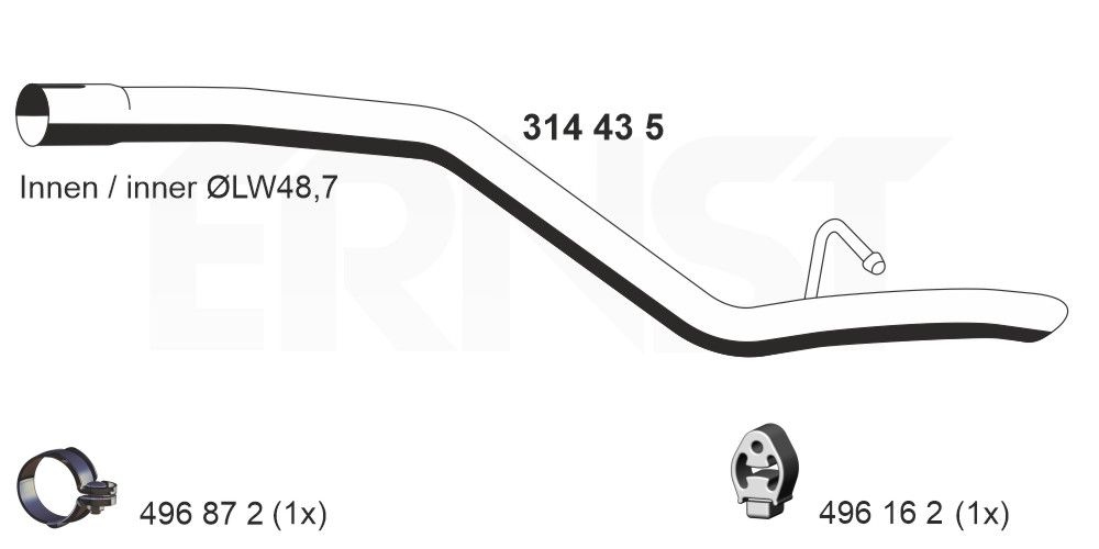 ERNST 314435 - Abgasrohr