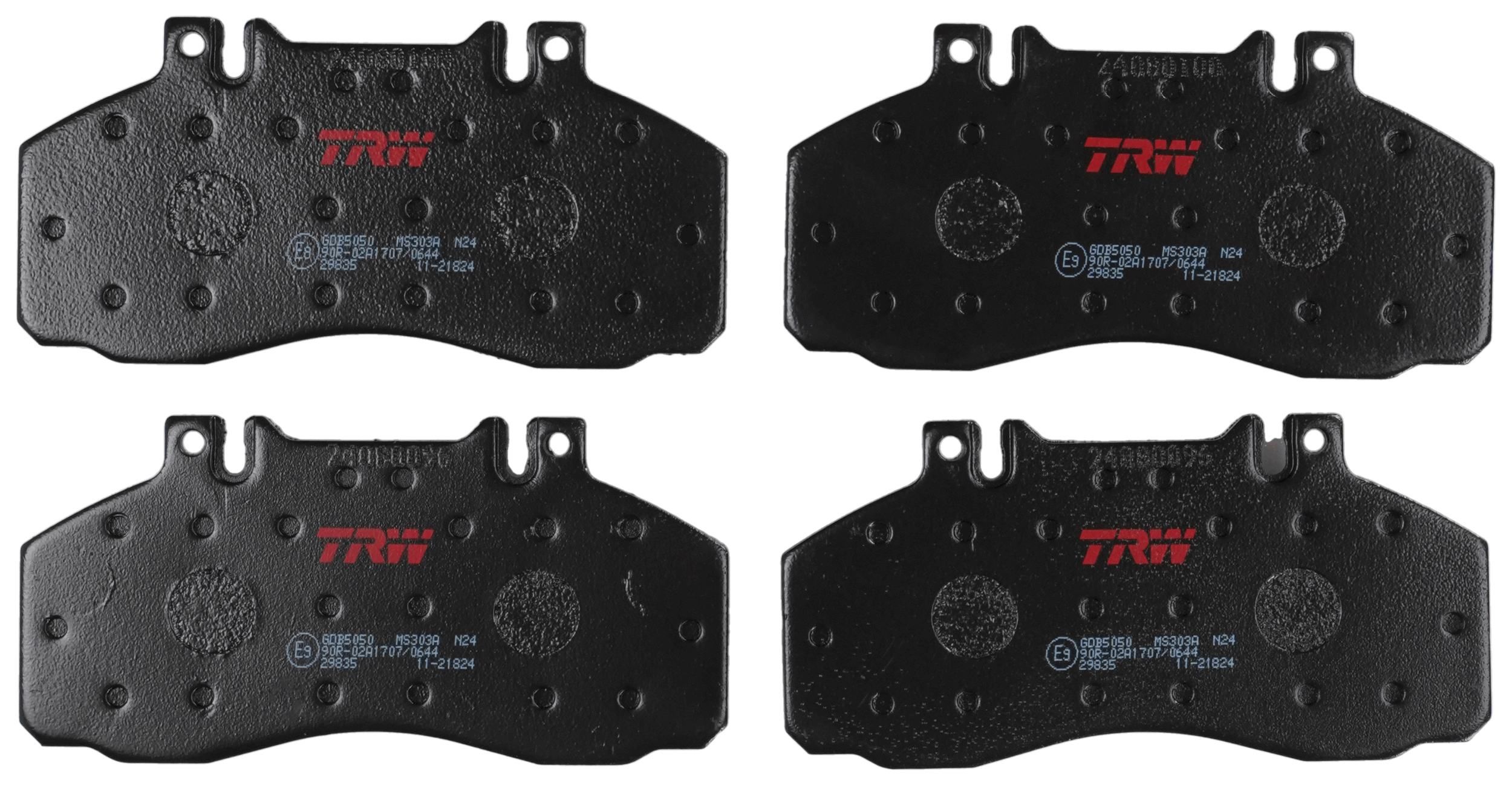 Bremsbelagsatz, Scheibenbremse