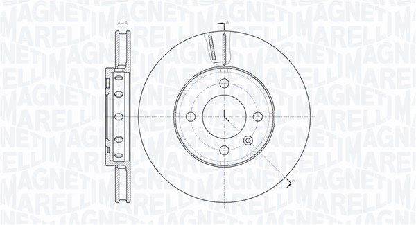 361302040778 MAGNETI MARELLI féktárcsa