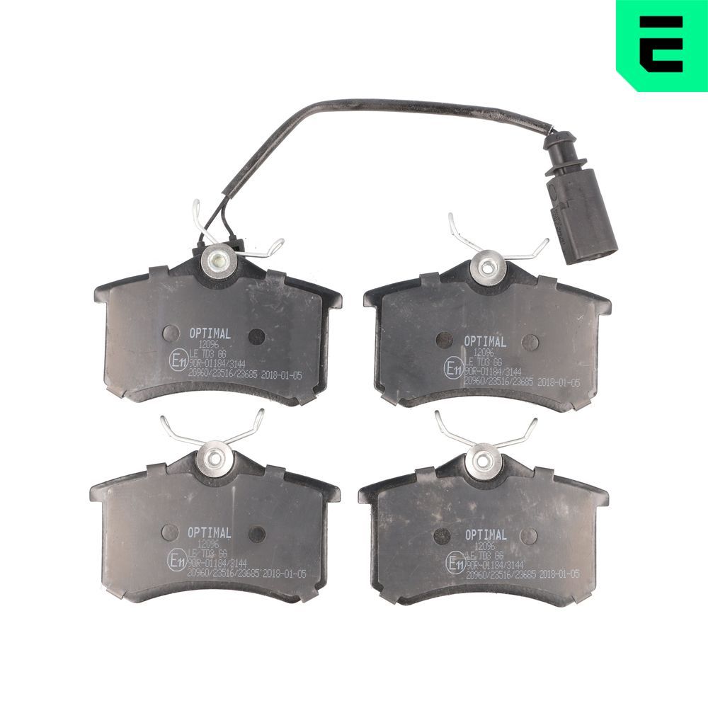 OPTIMAL BP-12096 - Bremsbelagsatz, Scheibenbremse