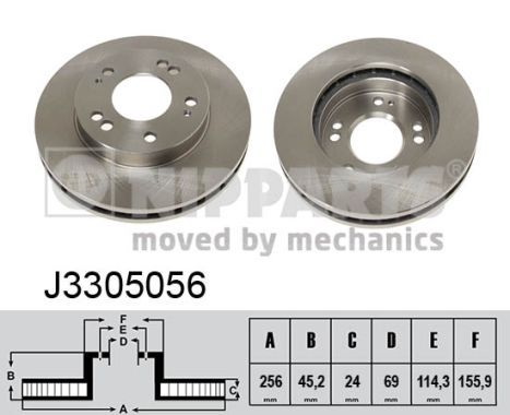 J3305056 NIPPARTS féktárcsa