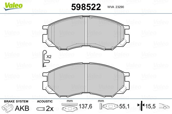 PLAQ FREIN MITS PAJERO II, SHOGUN 2  9900