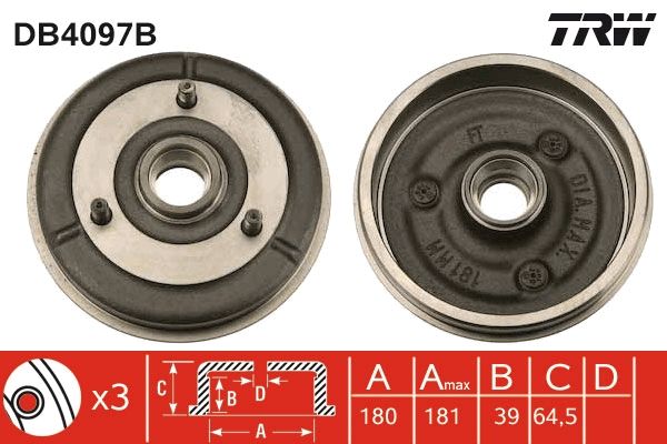 TAMBOUR DE FREIN + ROUL.