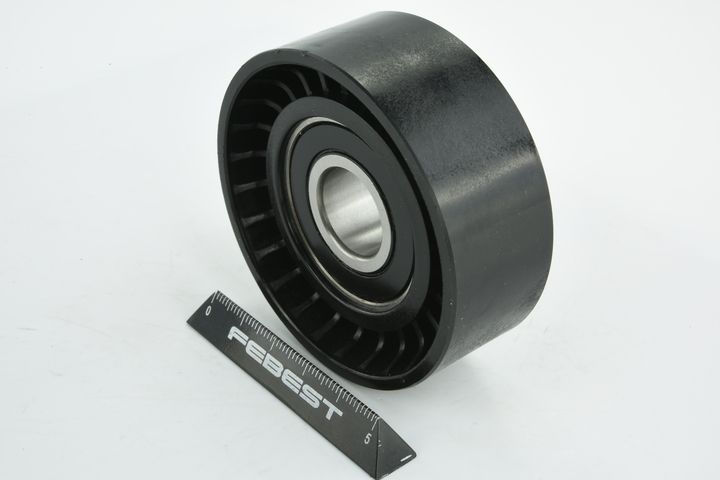 įtempiklio skriemulys, V formos rumbuotas diržas