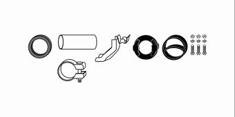 Montagesatz, Abgasanlage