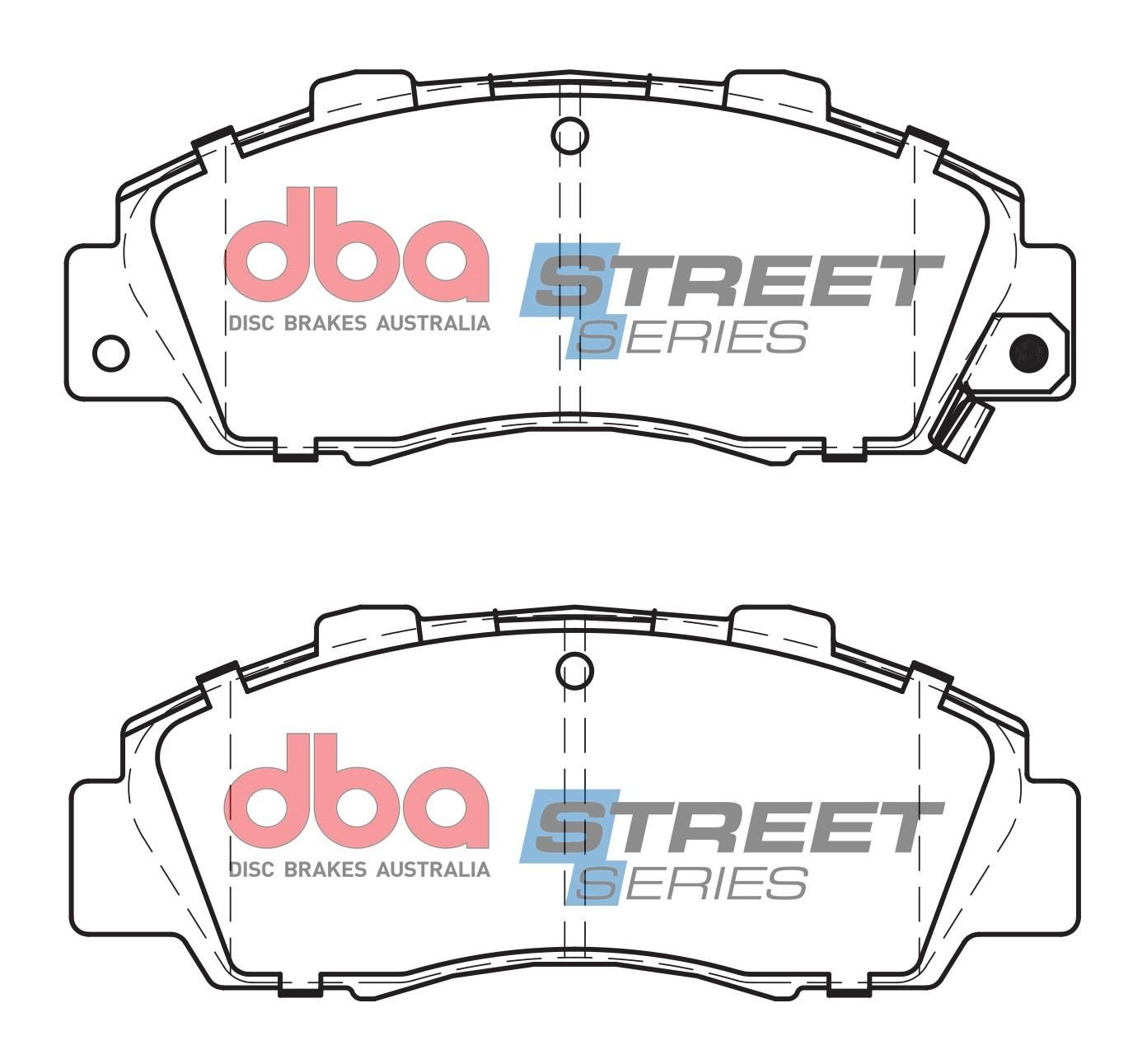 DBA SS STREET SERIES BRAKE PADS [ Honda 1990-2006 F ] - TecDoc Only