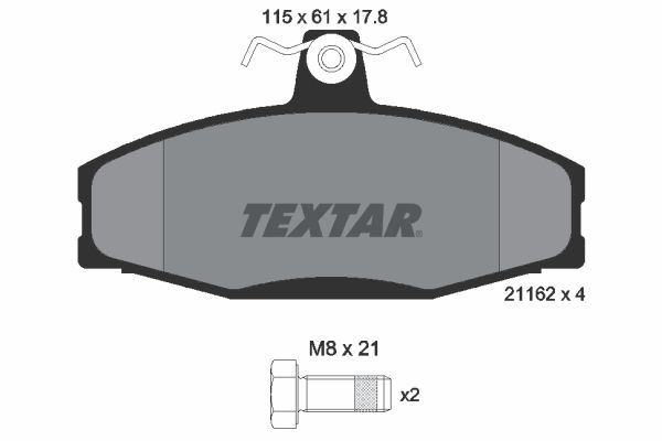 Brake Pad Set, disc brake 2166201